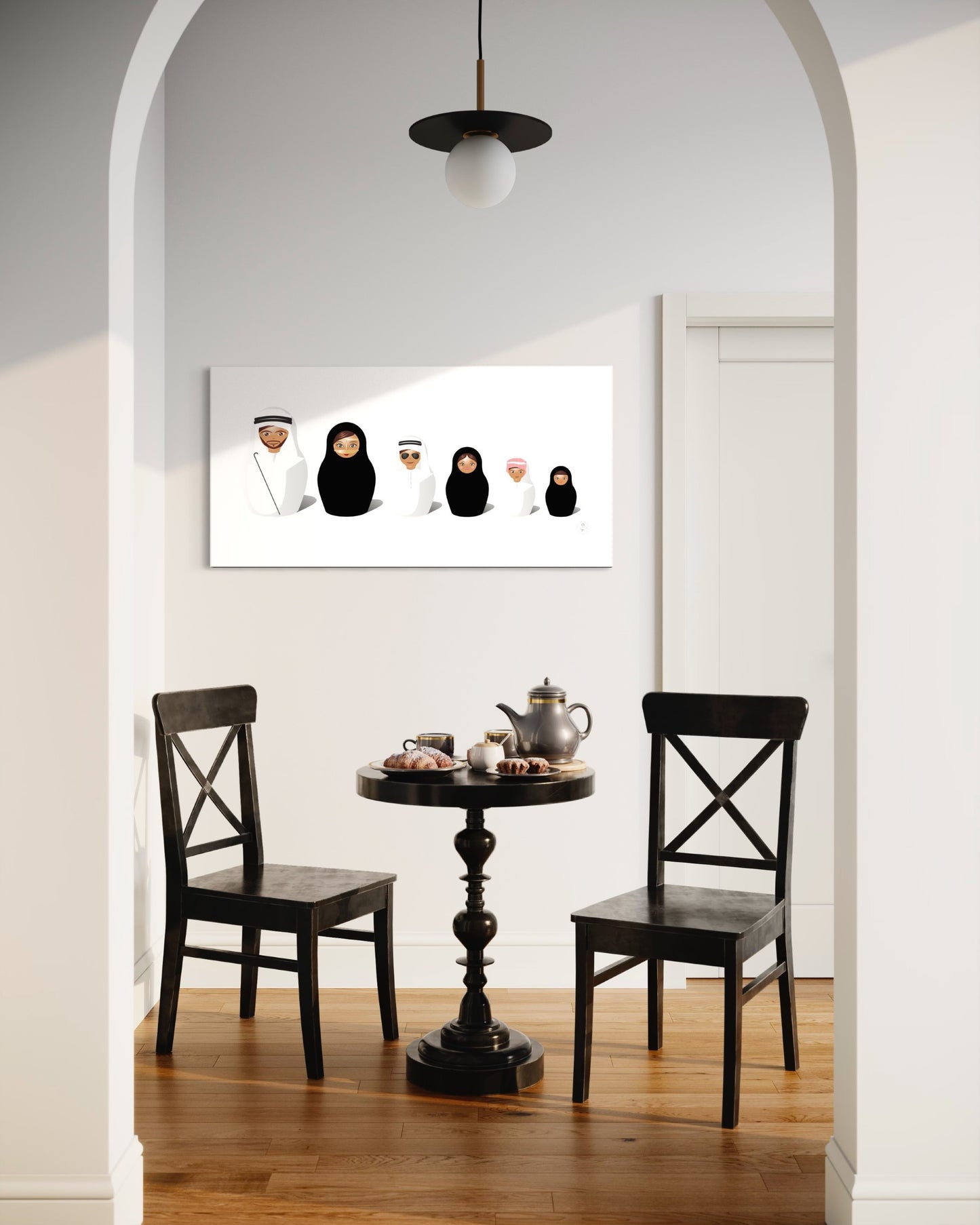 Local Family (Canvas 1m x 50cm) Personalised